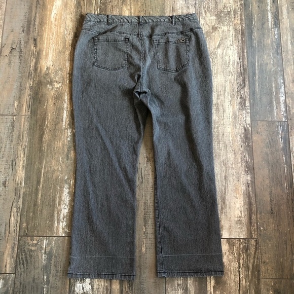 DG2 by Diane Gilman pinstripe jeans plus size 20W - Picture 8 of 10